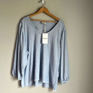 NEW Wrap London Chambray blouse